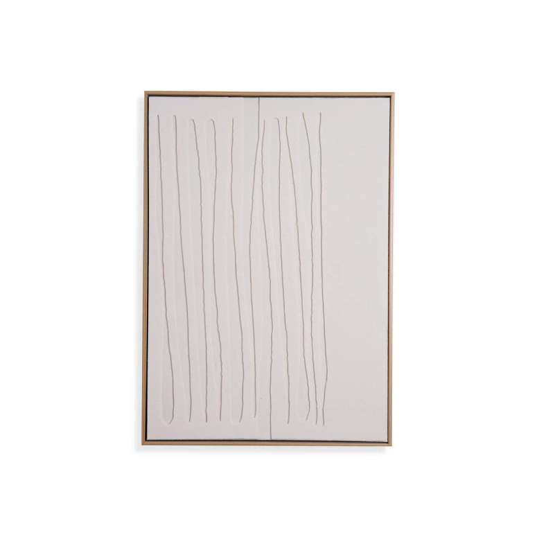 Pan Home Isadora Hand Painted 3D Wall Art - Beige - Image 4