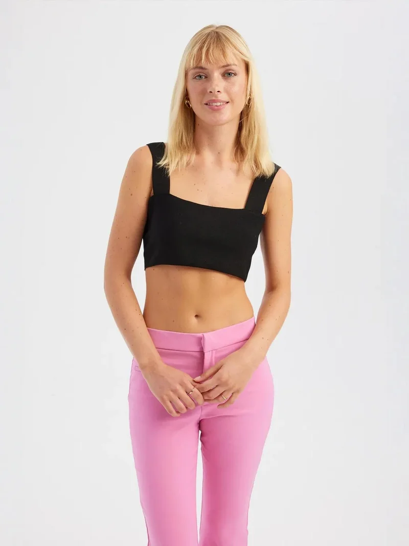 HICCUP Square Neck Crop Top