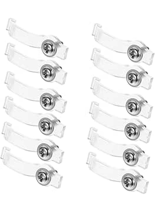 200 Pcs Transparent LED Strip Mounting Clips For Indoor Outdoor Light Installation - Image 1