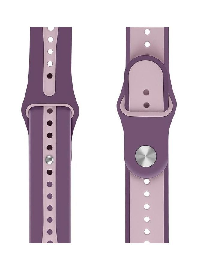NIBEMINENT Replacement Watchband for Apple Watch Series 7/6/5/4/3/2/1/SE 42/44/45mm Light Purple/Light Pink - Image 2