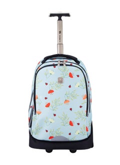 Wires 3 Piece Kids School Trolley Bag laptop compartment Big Wheels With Lunch bag & Pencil Case  - Image 4