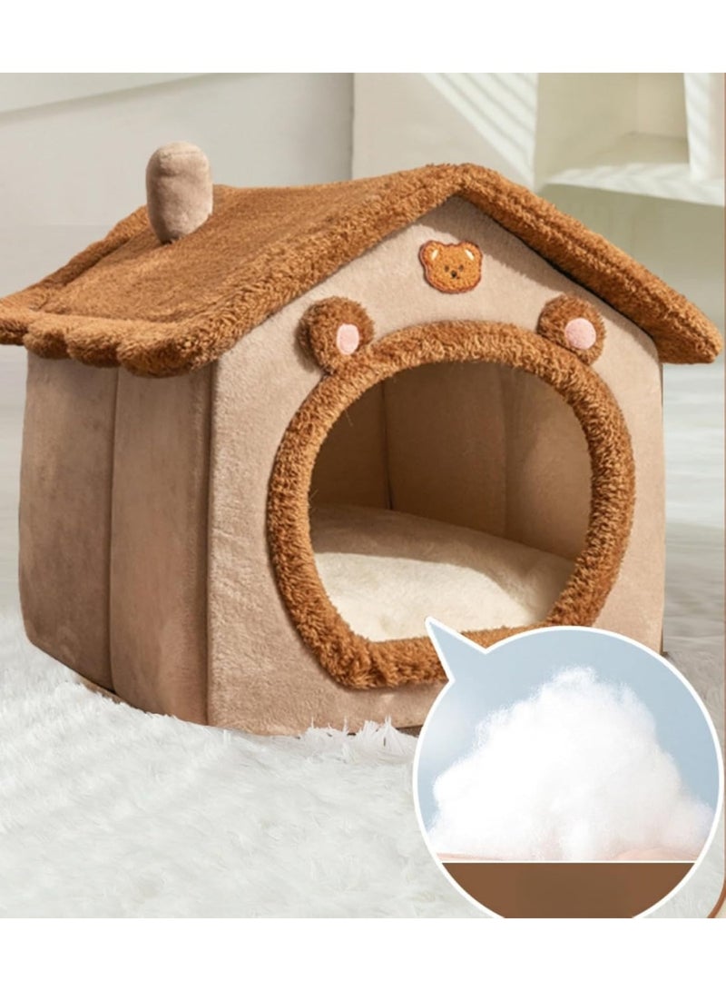A.M Dog house type winter warm small dog Teddy four seasons universal removable and washable dog house cat bed pet supplies - Image 4