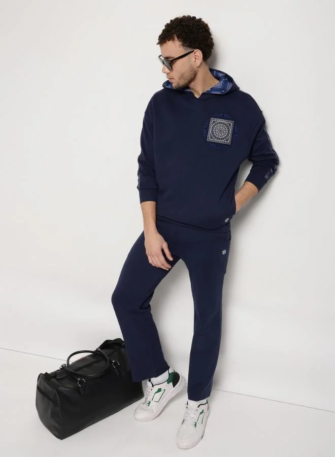 Zaecy Unisex Detachable Cord Set Hoodie – Midnight Blue