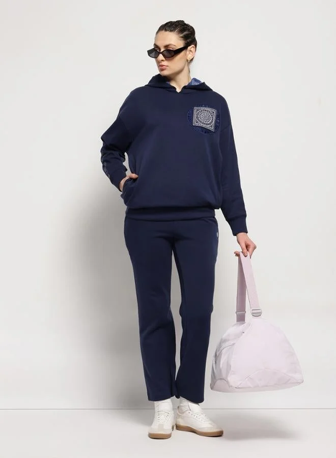 Zaecy Unisex Detachable Cord Set Hoodie – Midnight Blue
