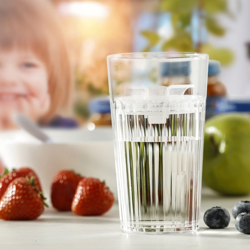 Reflo BUNDLE: Reflo Smart Cup (Clear 1-Pack) Open Training Cup, Toddler Cup, 360 Control-Flow, AND free training and use e-guide via QR code on packaging. - Image 5