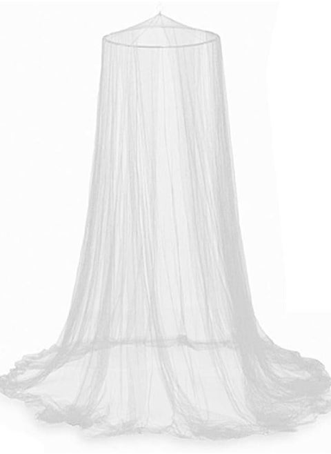 High Density Hanging Mosquito Net for Baby Bed, Transparent Mesh Canopy with Buckle, Breathable Insect Net White