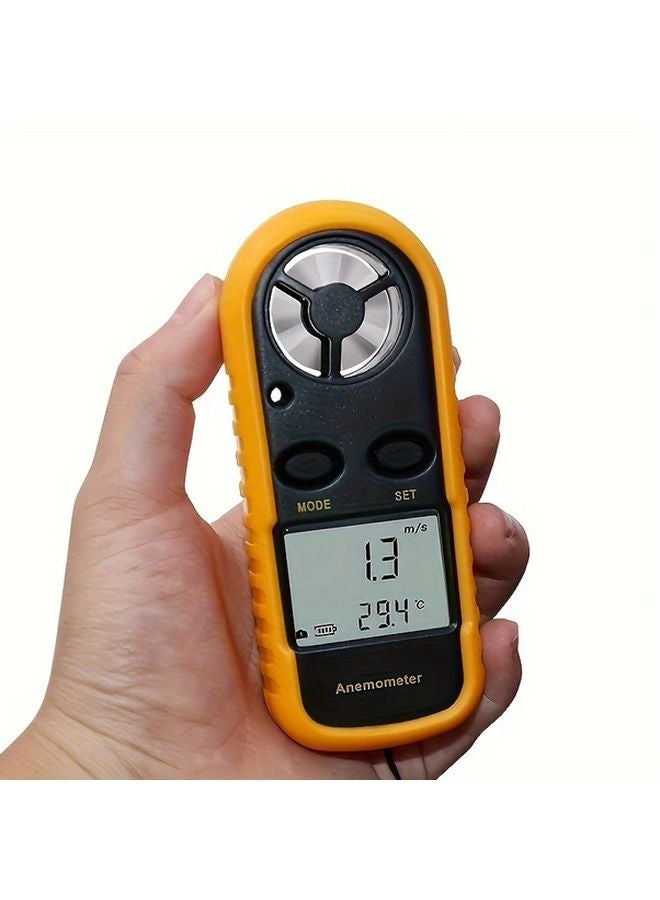 1pc Digital Anemometer Wind Speed Meter Temperature Tester With LCD Backlight Display - Image 4