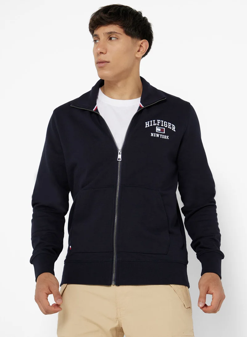 TOMMY HILFIGER WCC MODERN VARSITY ZIP THROUGH