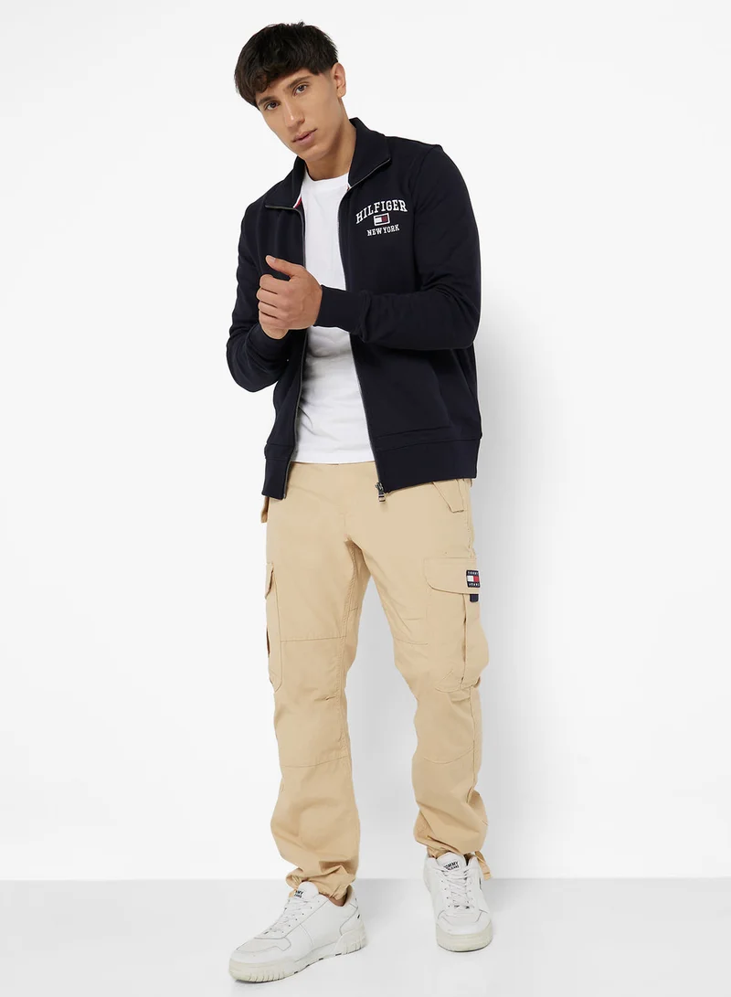 TOMMY HILFIGER WCC MODERN VARSITY ZIP THROUGH
