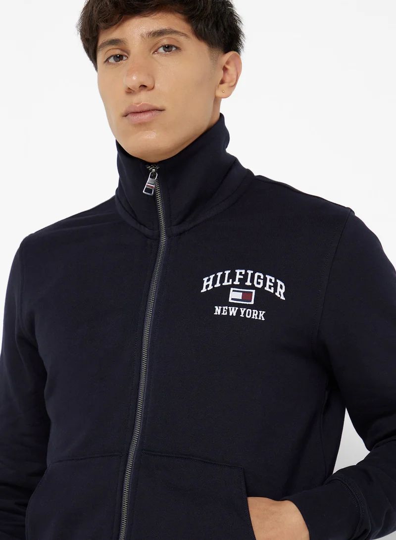 TOMMY HILFIGER WCC MODERN VARSITY ZIP THROUGH
