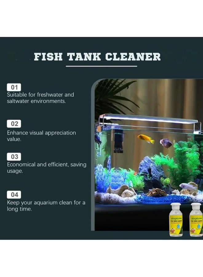 VAYINATO منظف حوض السمك VAYINATO Quanlong (عبوة من 2 * 100 مل) | مزيل الملح وغبار الحجر لحوض السمك - Image 3
