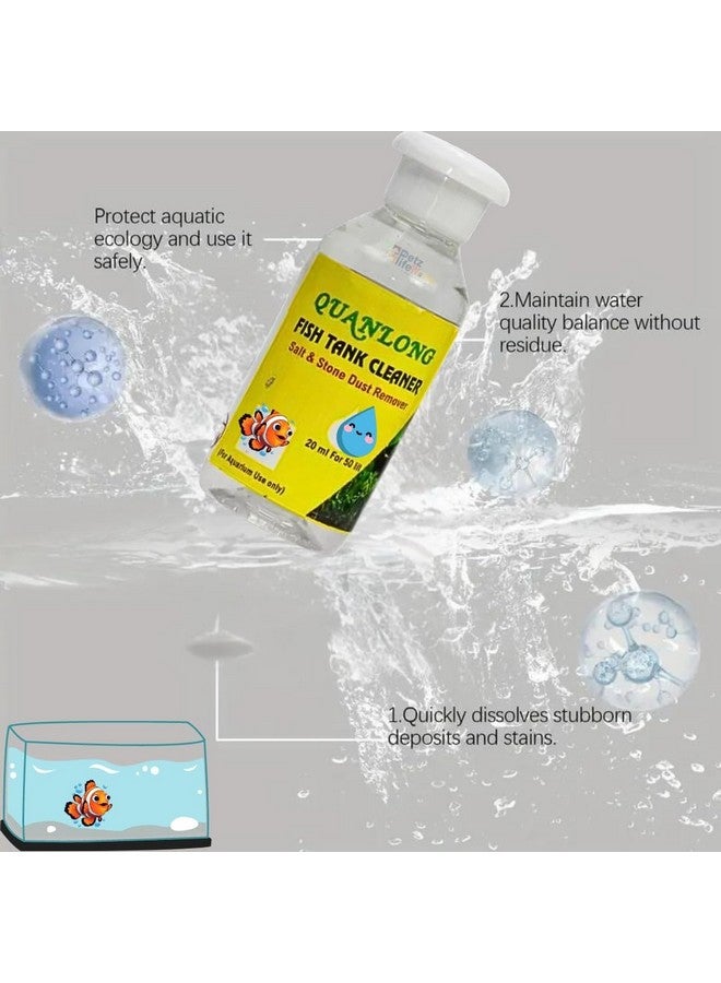 VAYINATO منظف حوض السمك VAYINATO Quanlong (عبوة من 2 * 100 مل) | مزيل الملح وغبار الحجر لحوض السمك - Image 2
