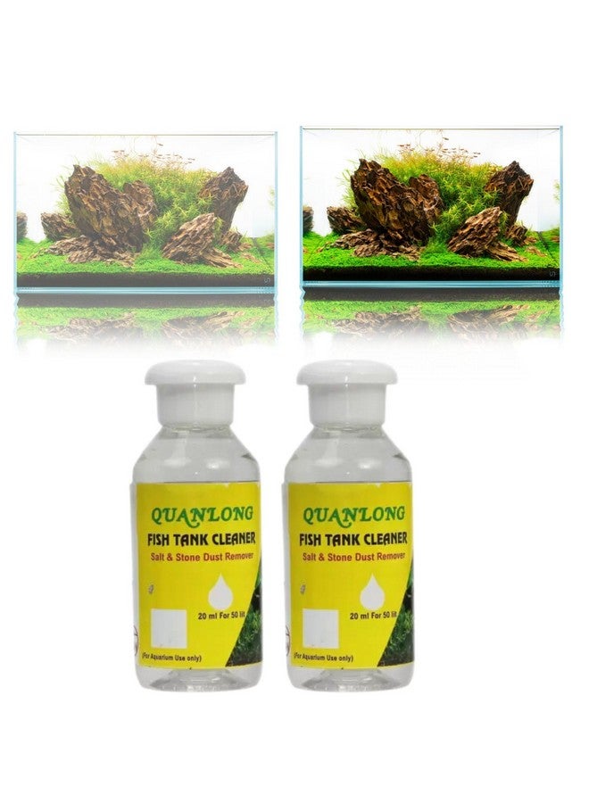 VAYINATO منظف حوض السمك VAYINATO Quanlong (عبوة من 2 * 100 مل) | مزيل الملح وغبار الحجر لحوض السمك - Image 1