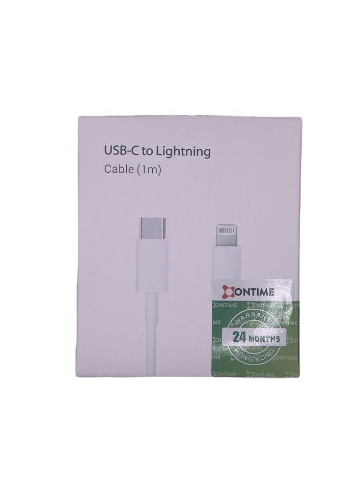 USB-C To Lightning Cable Data Sync And Charging Cable For Apple iPhone 1m