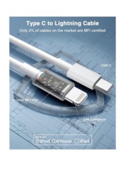 Ontime USB-C To Lightning Cable Data Sync And Charging Cable For Apple iPhone 1m  - Image 4