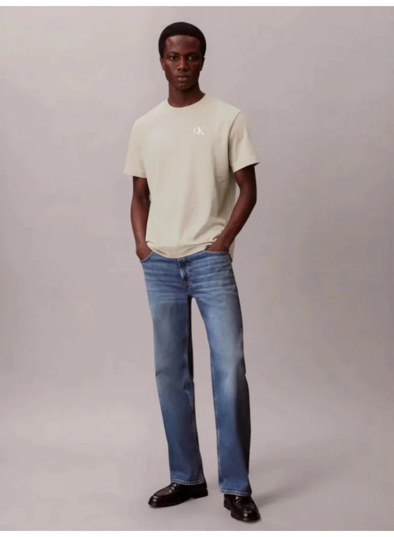 Calvin Klein Jeans Oatmeal Back Graphic T-Shirt for Men | Best Price UAE