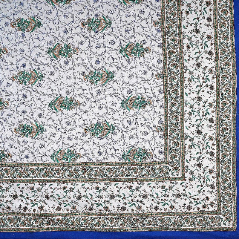 Meejoya 100 Cotton Rajasthani Jaipuri Traditional King Size Double Bed Bedsheet with 2 Pillow Covers Multi14 - Image 2