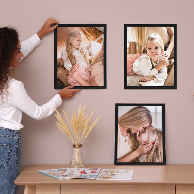 جيفت جاردن مجموعة إطار صورة 8x10 GiftGarden Black 8x10 مجموعة من 10 × 7 صورة مع حصيرة أو 8x10 Photo بدون إطارات Menti Multi لعرض معرض الجدار. - Image 3