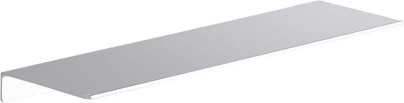 Danpoo Adhesive Floating Shelf for Wall Storage, Metal Wall Shelf for Bathroom/Living Room/Kitchen/Bedroom, 20" Long Display Shelf for Collectibles, Silver - Image 1