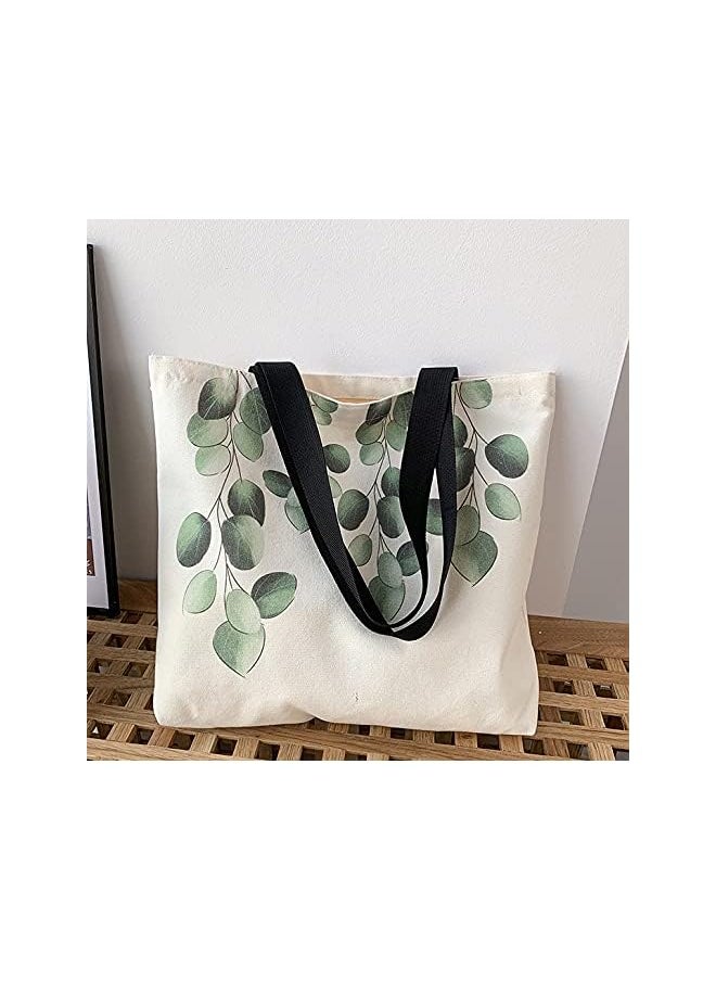 Taoqiao - Women canvas Tote Bag for Women Shoulder Bag with zipper Work Beach Travel and Shopping Grocery Bag - Image 1