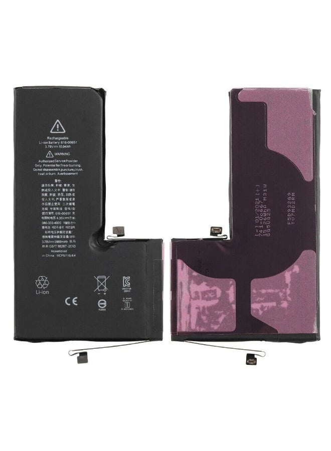 oem High-Capacity Replacement Battery Compatible With iPhone 11 Pro Max – Black – Rechargeable Internal Lithium Battery Cell With Long Battery Life, Safe Performance, Precision Fit, And Tools For Easy Installation – Ideal For Battery Replacement Or Repair