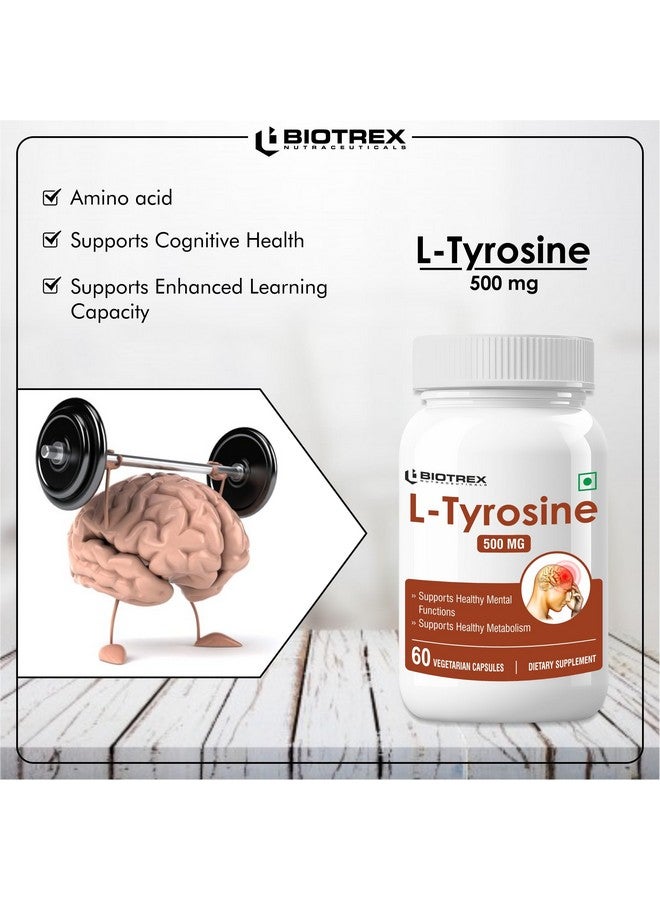 Biotrex Nutraceuticals L-Tyrosine 500mg - 60 Capsules - Image 5
