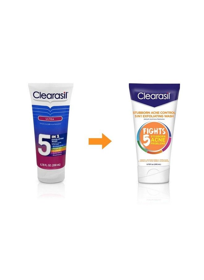 Clearasil Ultra 5In1 Exfoliating Wash 6.78 Oz. (Pack Of 2)  - Image 3