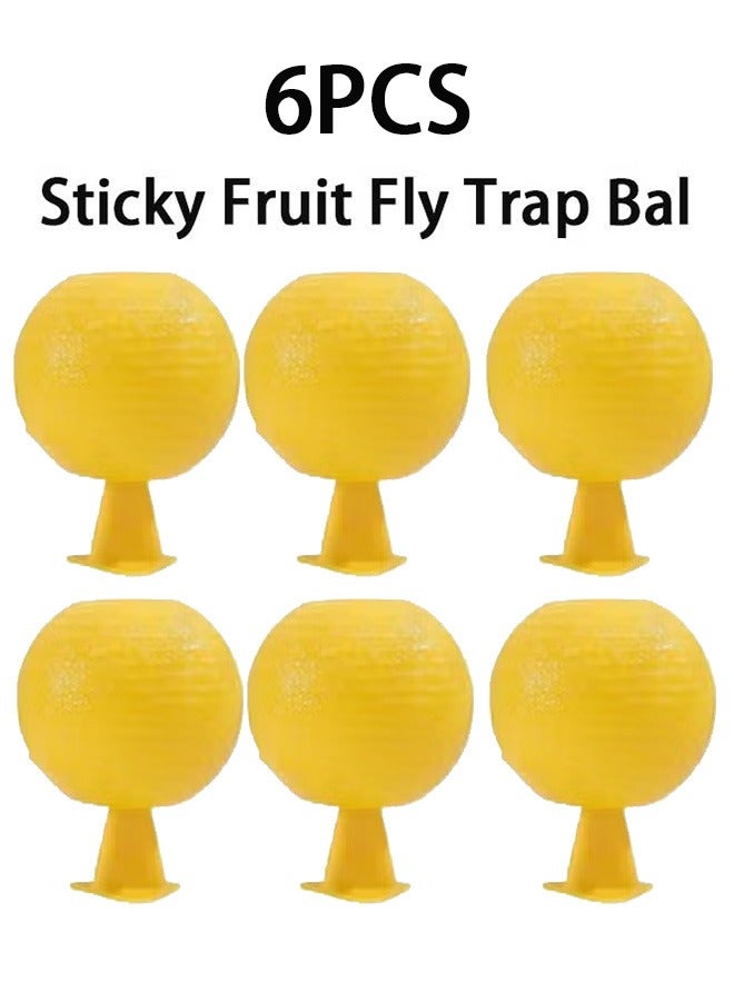 جمورو 6 جهاز كمبيوتر شخصي لاصق الفاكهة يطير فخ الكرة اللاصق يطير الصيد الكرة الغراء اللاصق يطير Gnat الدبابيس القرن البعوض الحشرات الطائرة فخ الكرة الفخاخ - Image 1