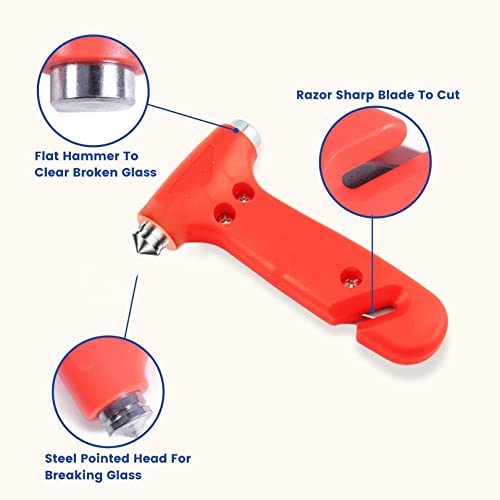 SYGA Emergency Car Window Breaker and Seatbelt Cutter, Escape Tool, Emergency Glass Hammer - Image 2