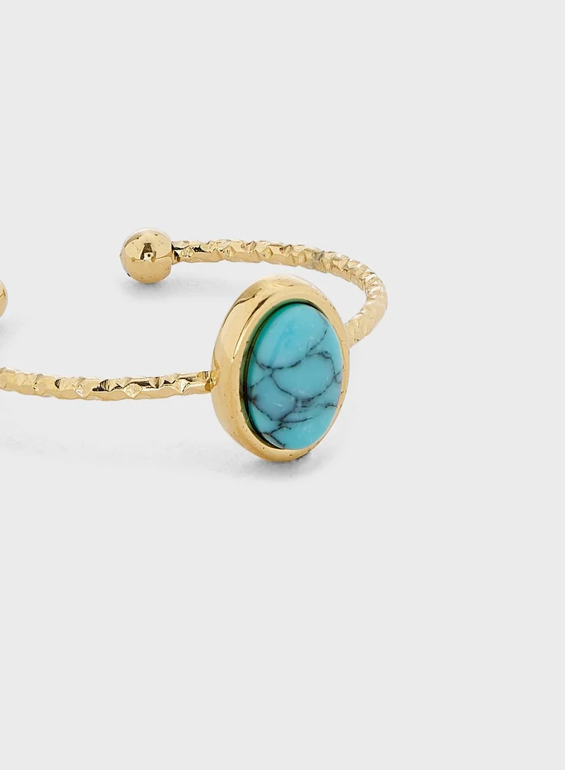 Lady Mauve Aoi Oval Design Ring