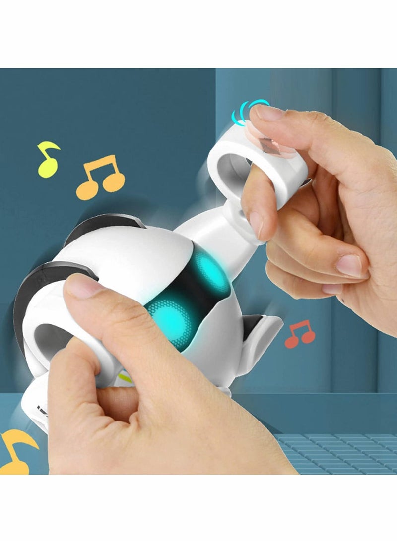 Rolling Music Robot, Touch Sensing Smart Early Learning Children's Toy Portable, Interactive Walking Singing and Dancing, Gift for 3-8 Years Old