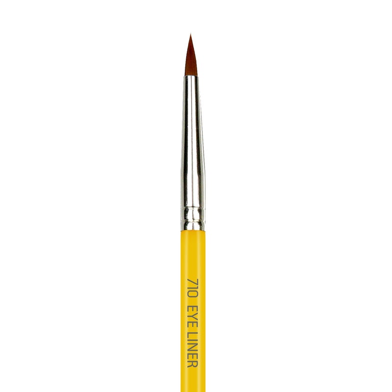 Bdellium Tools Professional Makeup Brush - Studio Series 710 Eye Liner - With Soft Synthetic Fibers, For Lining the Eyes (Yellow, 1pc) - Image 2