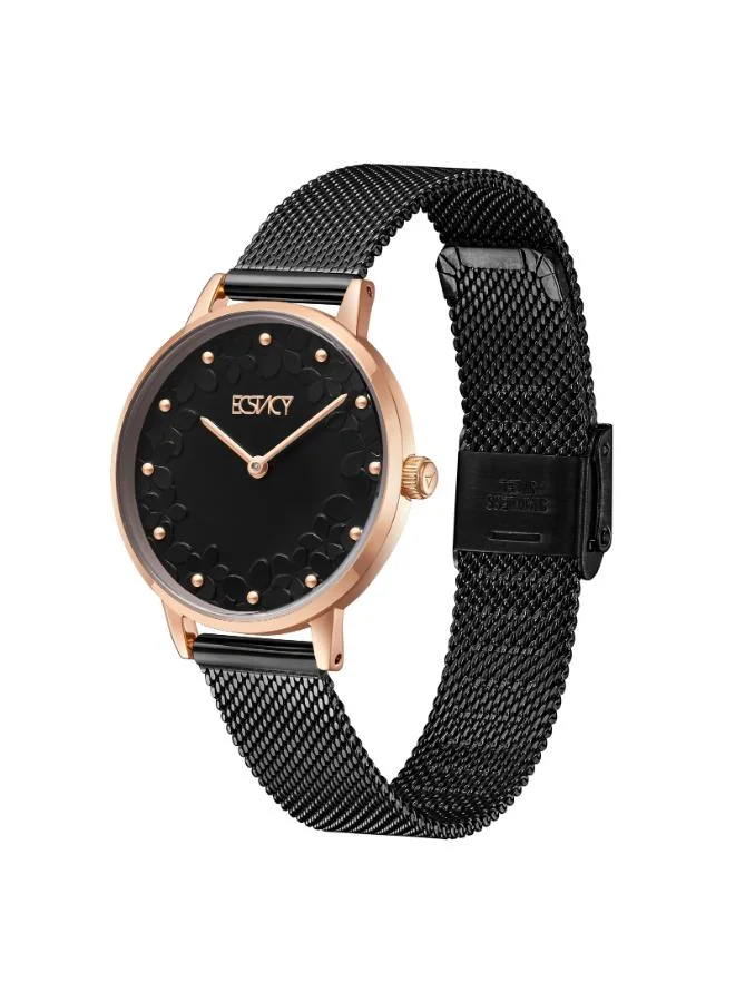 ECSTACY Women's Stainless Steel Analog Watch E23502-KMBB - 28 mm