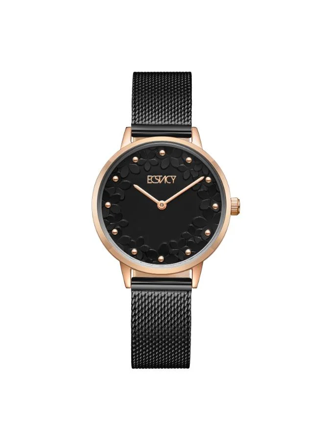 ECSTACY Women's Stainless Steel Analog Watch E23502-KMBB - 28 mm