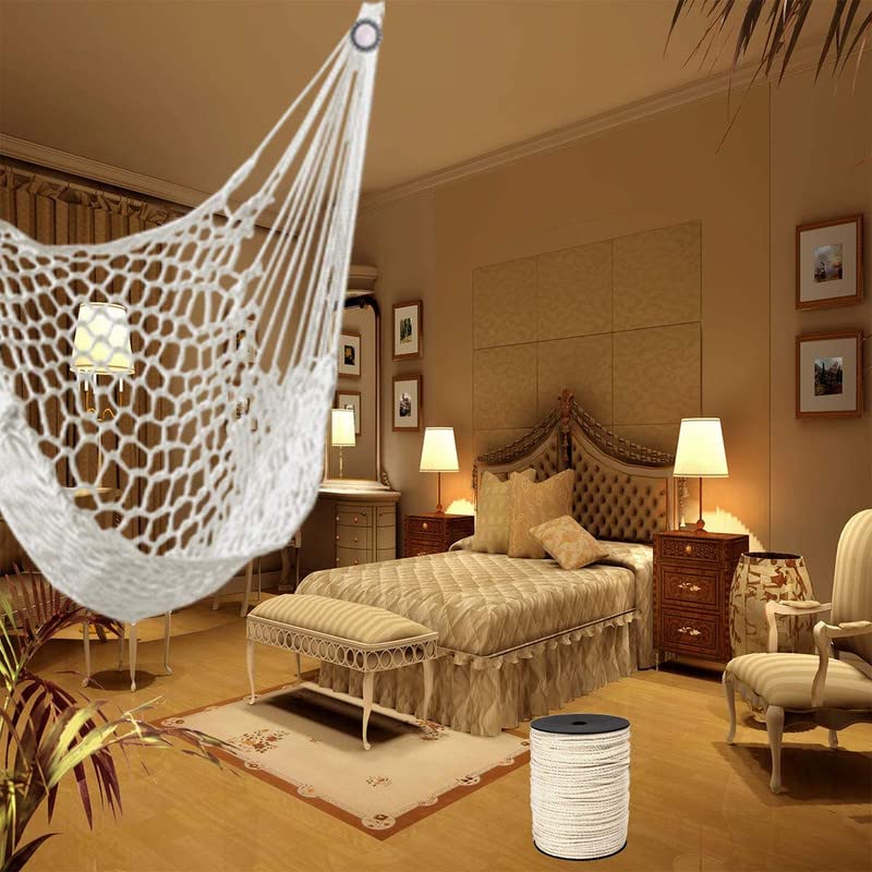 BSPS Twisted 3 Ply OffWhite Color Cotton CordRopeDori 100m 4mm Thread for DIY and Other Projects Model Thread_85 - Image 3