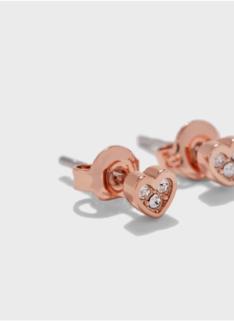 Ted Baker Neena Nano Heart Stud Earrings