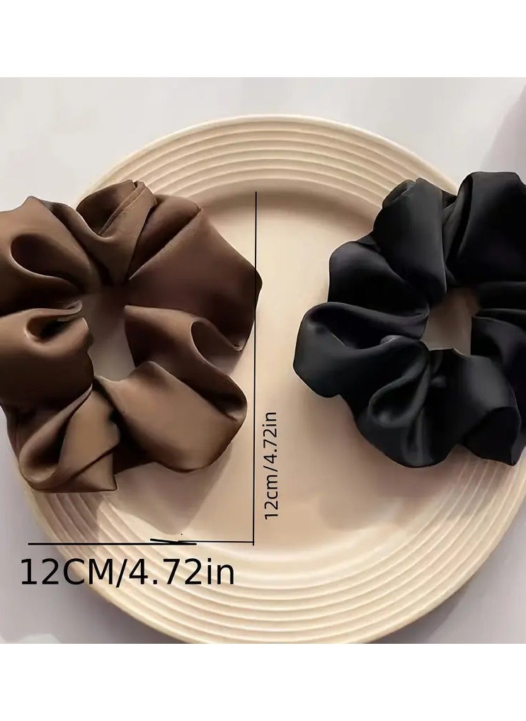 Ucanbe - 3pcs Satin Hair Scrunchies Simple Style Hair Ties Soft Hair Rope For Sleep Ponytail Holders Hair Accessories For Women Female - Image 1