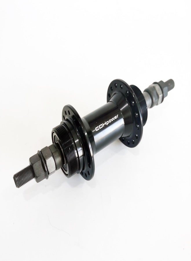 DONSP1986 Bicycle Rear Hub 32 Hole, Double Thread,135mm Width, Aluminum Alloy Bike Hub Bicycle Wheel Part (Black, 32H) - Image 1