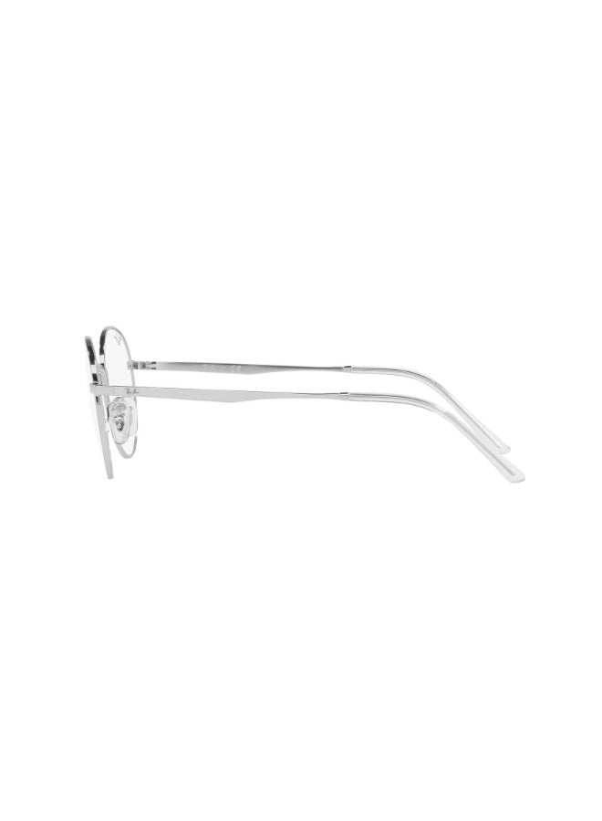 Ray-Ban Unisex Unisex Round Shape Plastic Eyeglass Frames 2501 - Lens Size: 48 Mm - Silver - Image 4
