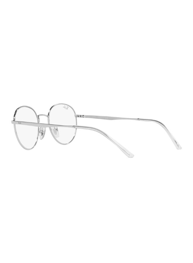Ray-Ban Unisex Unisex Round Shape Plastic Eyeglass Frames 2501 - Lens Size: 48 Mm - Silver - Image 5