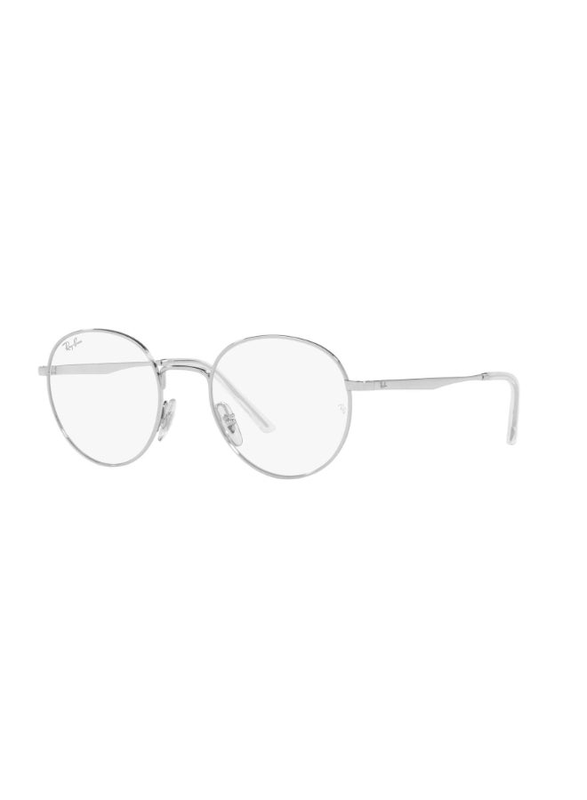 Ray-Ban Unisex Unisex Round Shape Plastic Eyeglass Frames 2501 - Lens Size: 48 Mm - Silver - Image 2