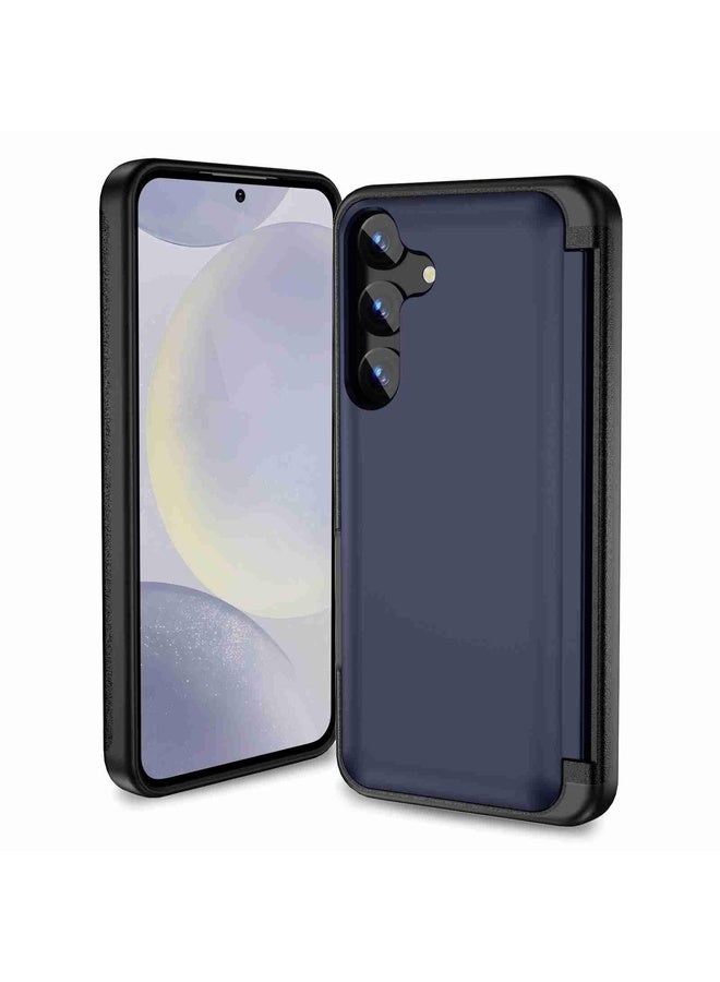 BURAQ Case Cover For Samsung Galaxy S22 5G 3 in 1 Flip Holder Phone Case(Royal Blue) - Image 1