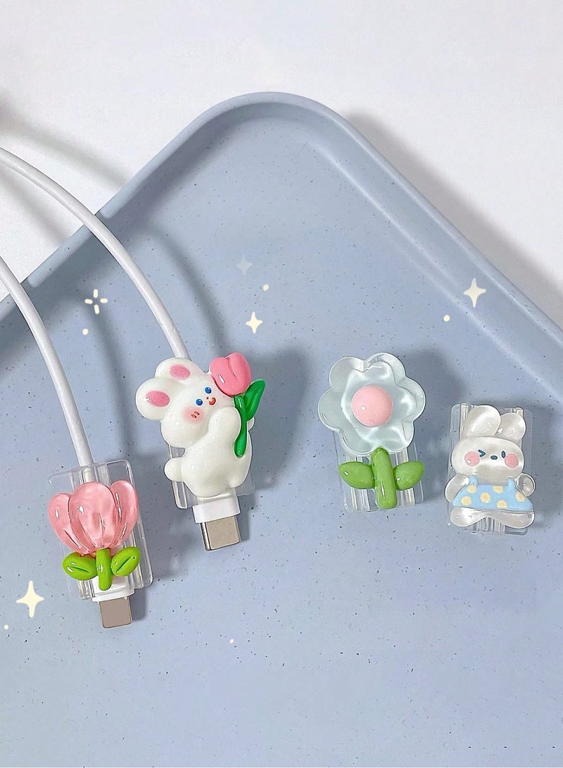 الفضاء الرقمي واقي كابلات أبل مكون من قطعتين، متعدد الألوان - Image 1