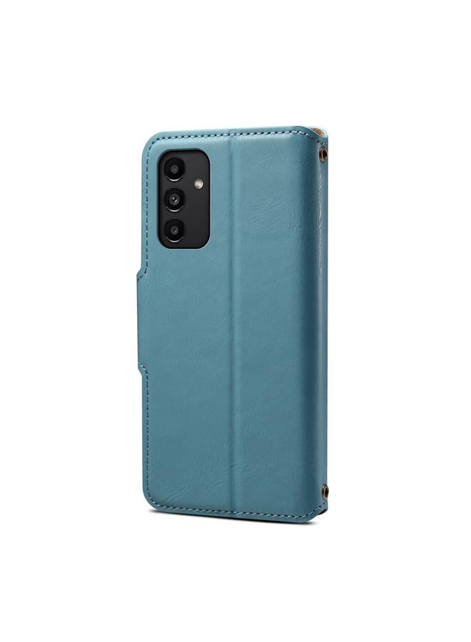 دينيور جراب لهاتف Samsung Galaxy A13 5G مصنوع من جلد البقر بتصميم محفظة - Image 3