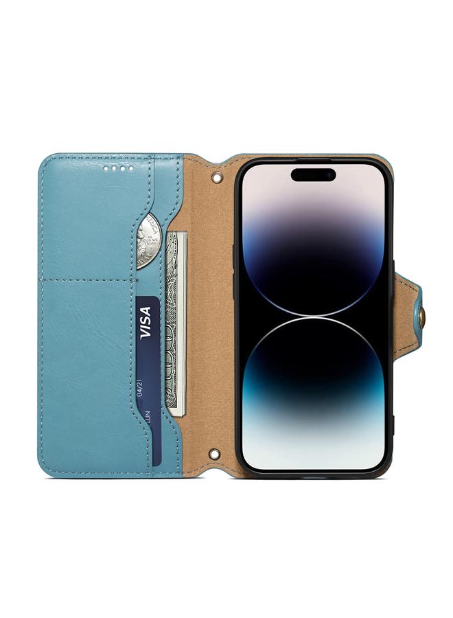 دينيور جراب لهاتف Samsung Galaxy A13 5G مصنوع من جلد البقر بتصميم محفظة - Image 4