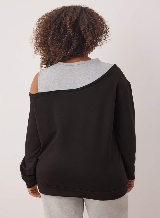 trendyol Regular Fit Plus Size Sweatshirt - Image 4