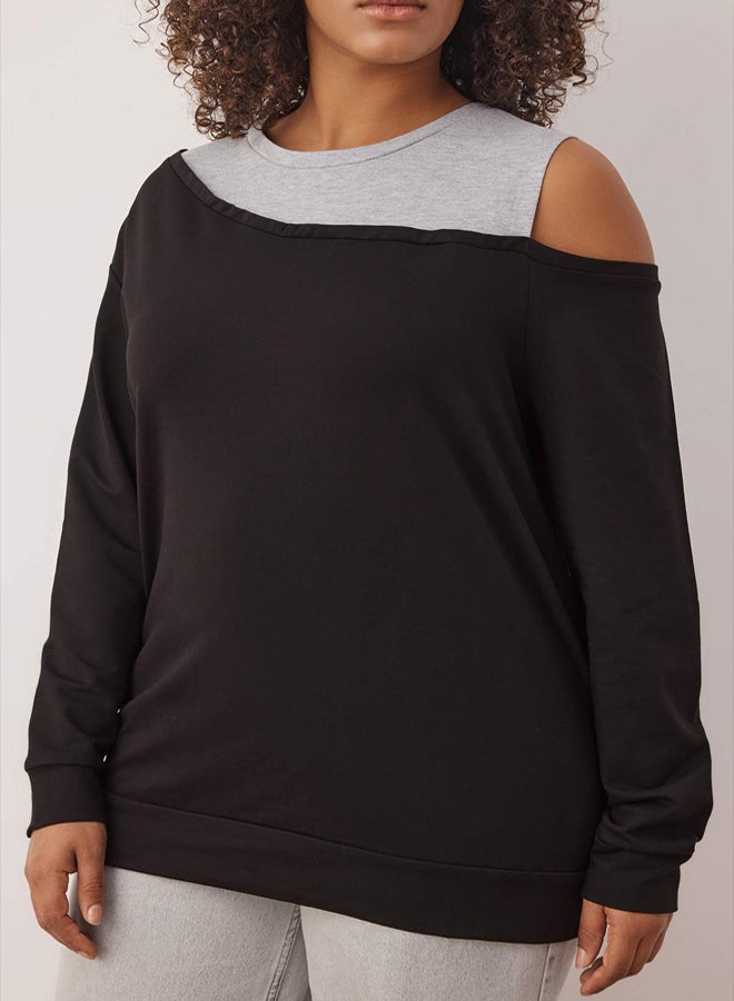trendyol Regular Fit Plus Size Sweatshirt - Image 3