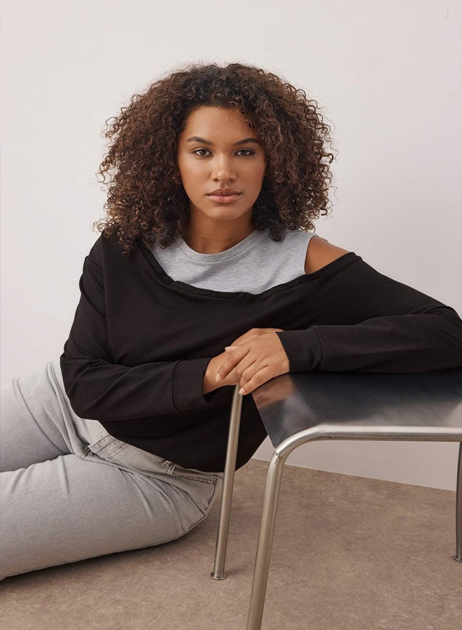 trendyol Regular Fit Plus Size Sweatshirt - Image 1