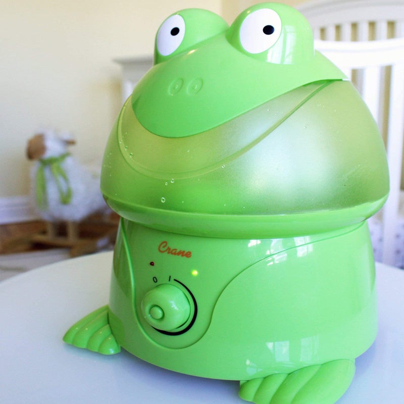 Crane Ultrasonic Cool Mist Animal Humidifier for Kids Bedroom and Nursery, 1 Gallon Easy Clean, Adjustable Settings, Frog Humidifier - Image 2