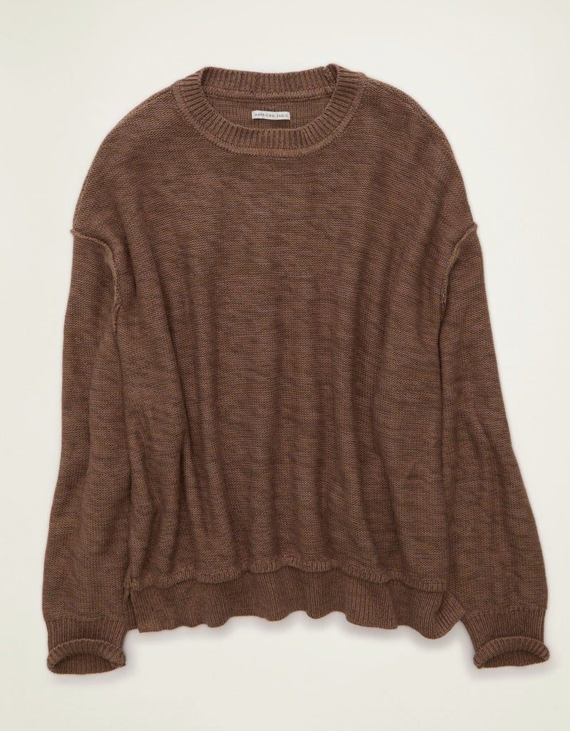 American Eagle AE Oversized Crew Neck Sweater - Image 1